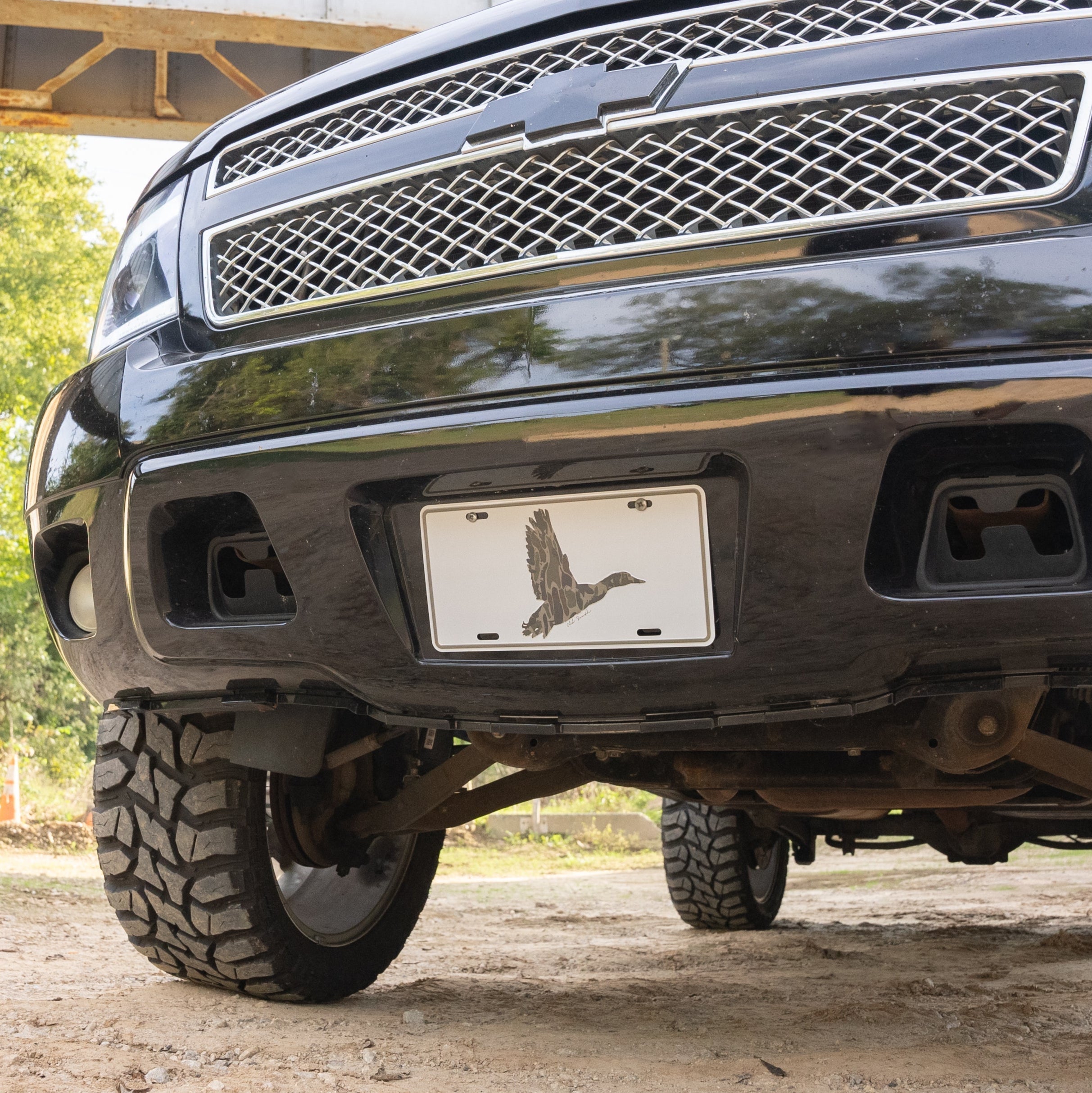 Duck Wings Thicket Camo - License Plate