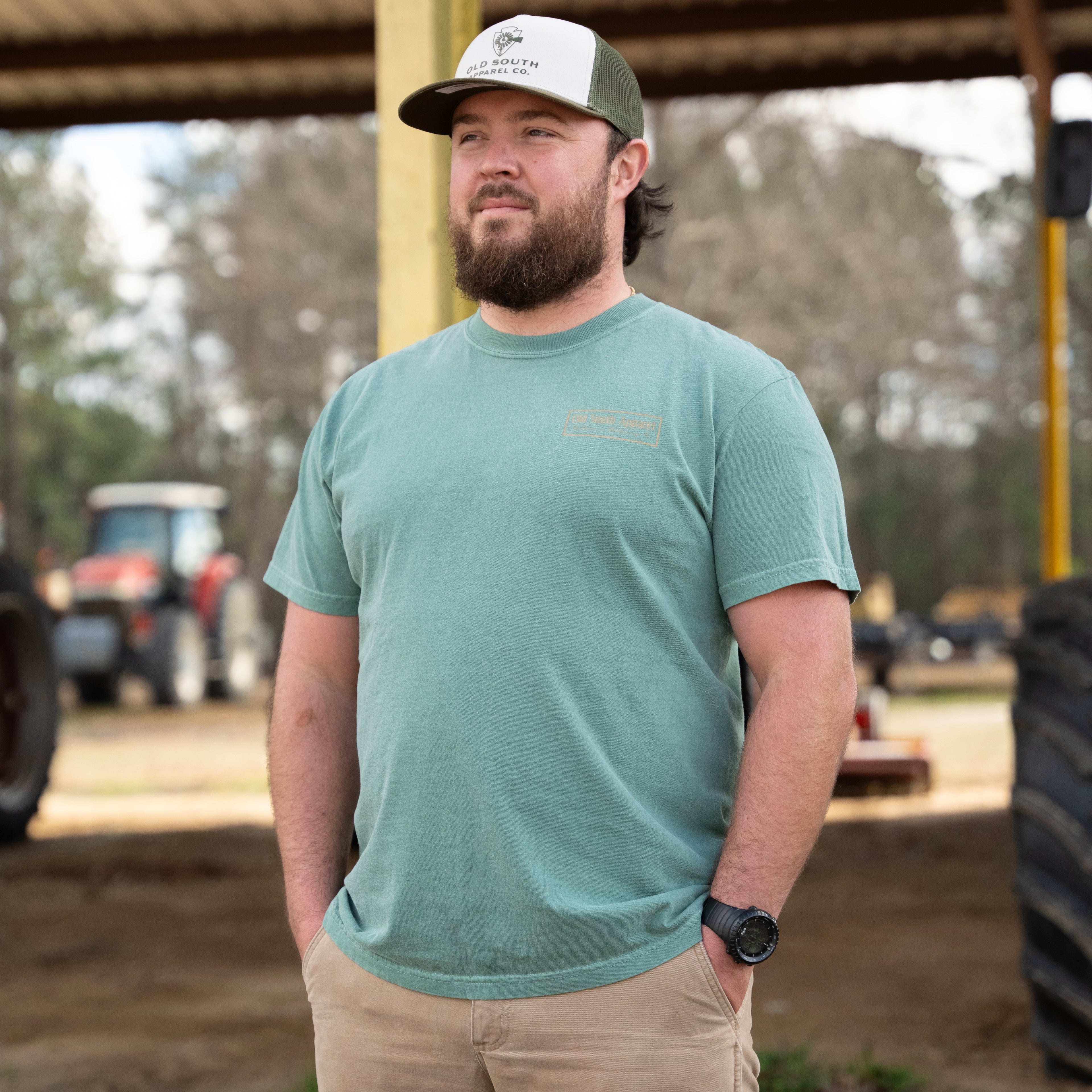 Dog Outline Thicket Camo - Short Sleeve
