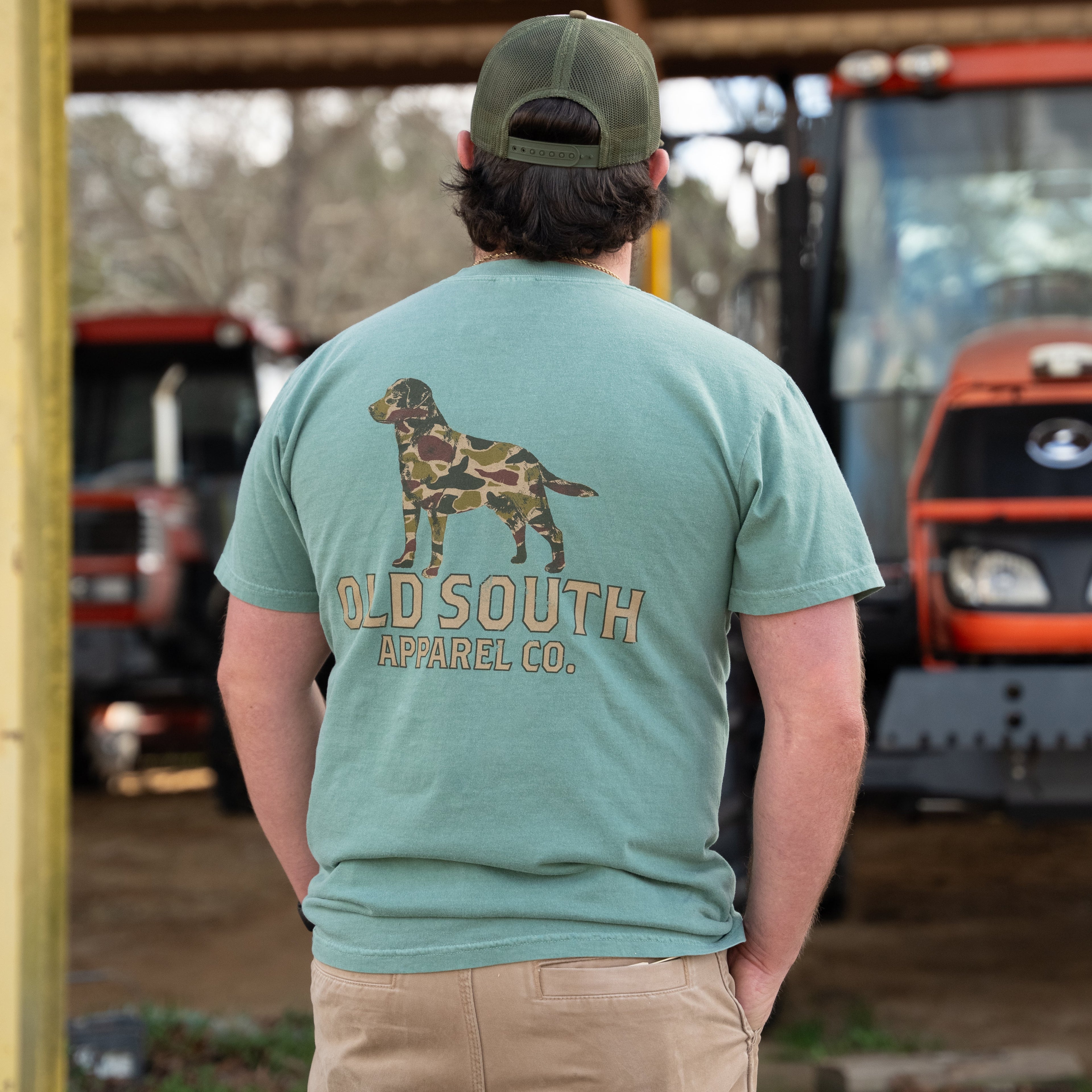Dog Outline Thicket Camo - Short Sleeve