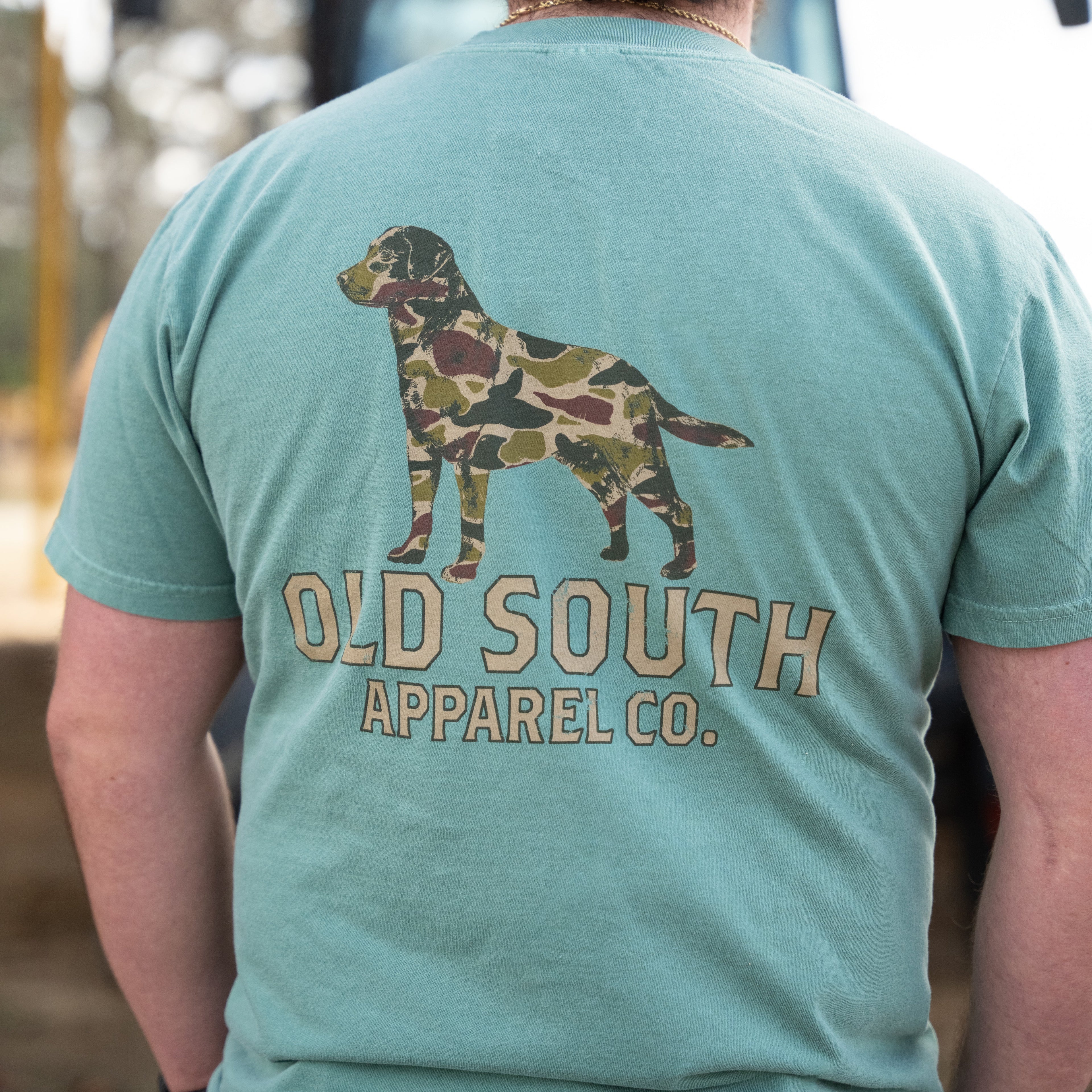 Dog Outline Thicket Camo - Short Sleeve