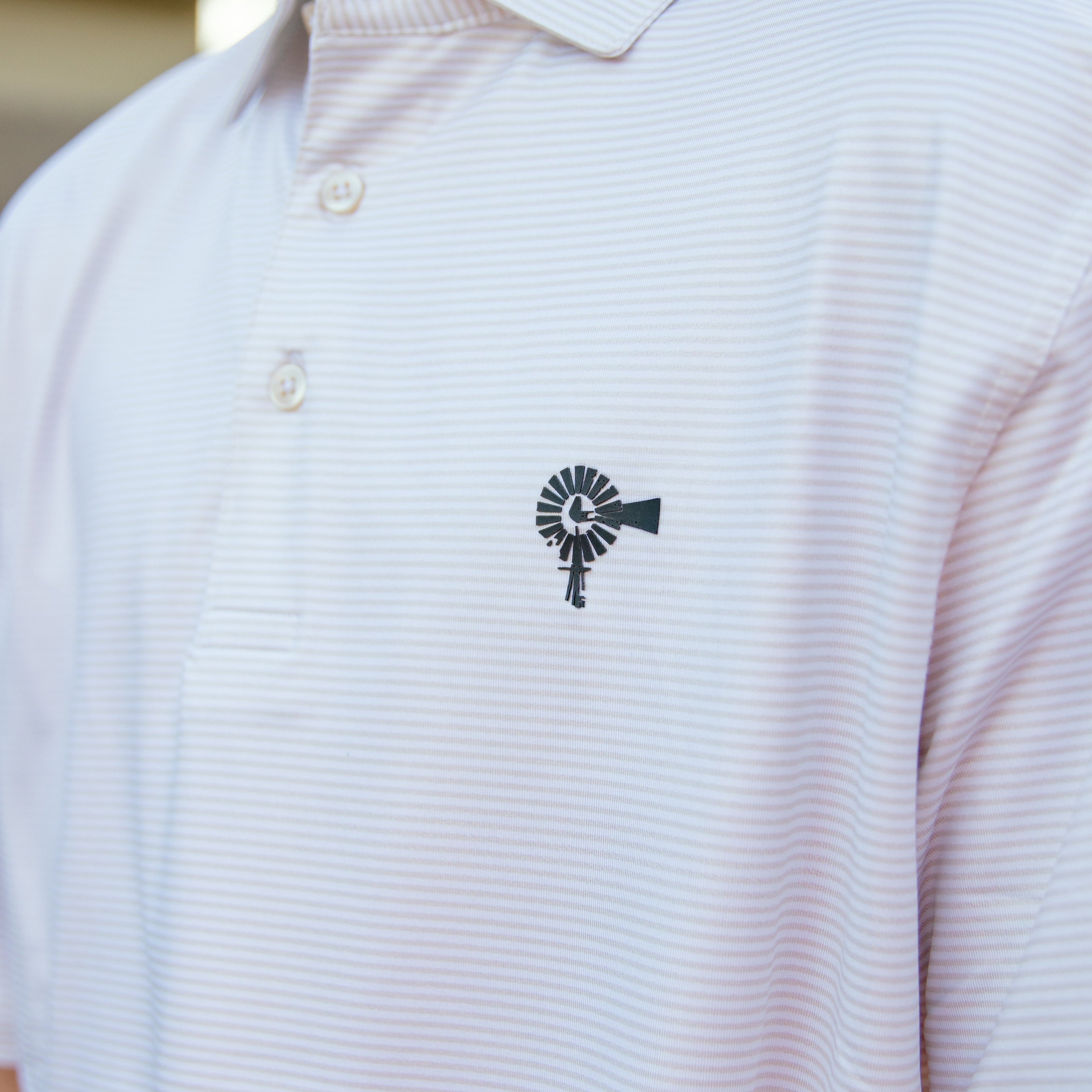 Thin Stripe Microstripe - Performance Polo