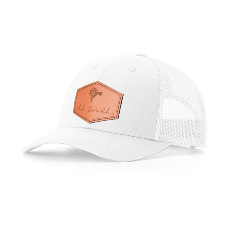 Signature Leather Patch Whiteout - Trucker Hat