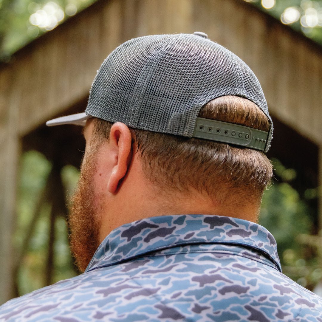 Blackout Camo Logo - Trucker Hat - Old South Apparel