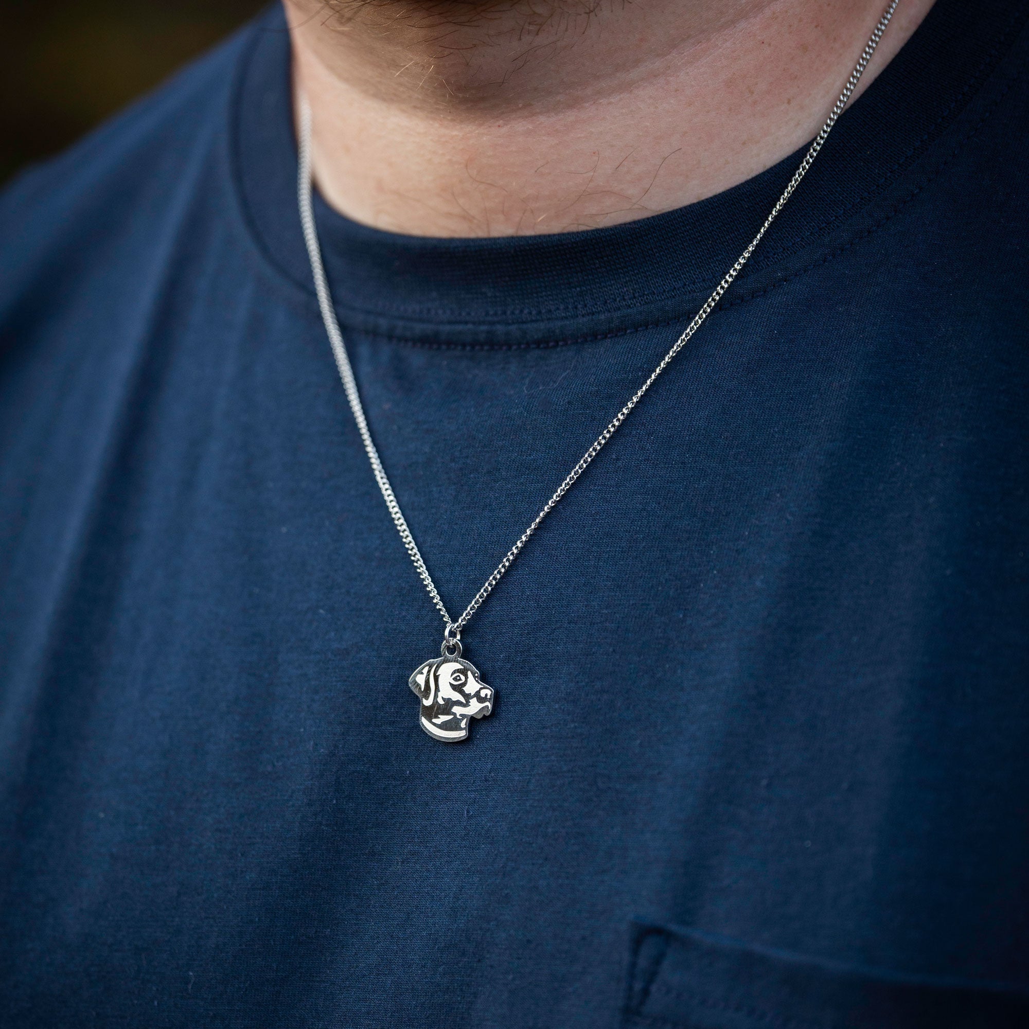 Dog - Stainless Steel Necklace and Pendant - Old South Apparel