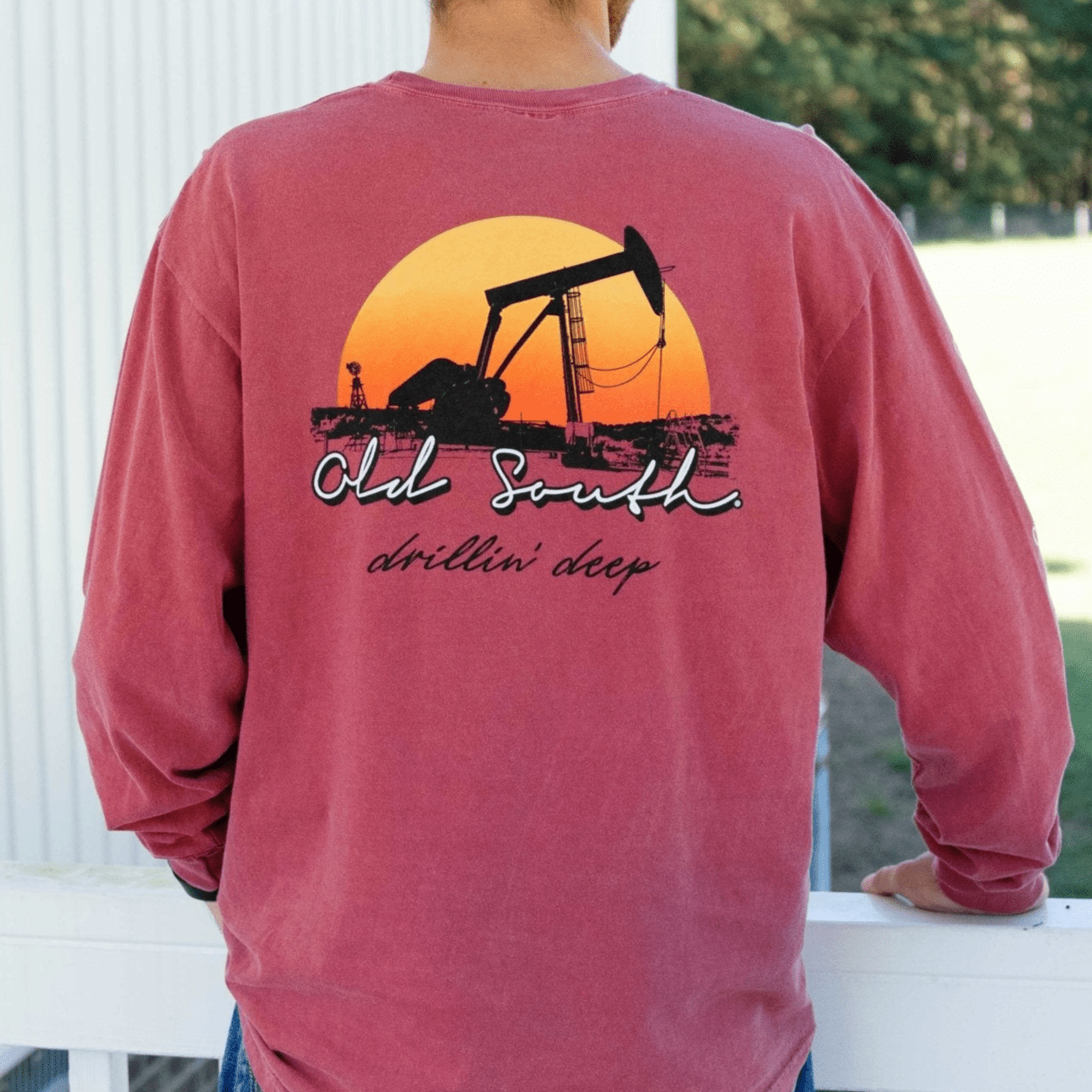 Drillin Deep - Long Sleeve - Old South Apparel