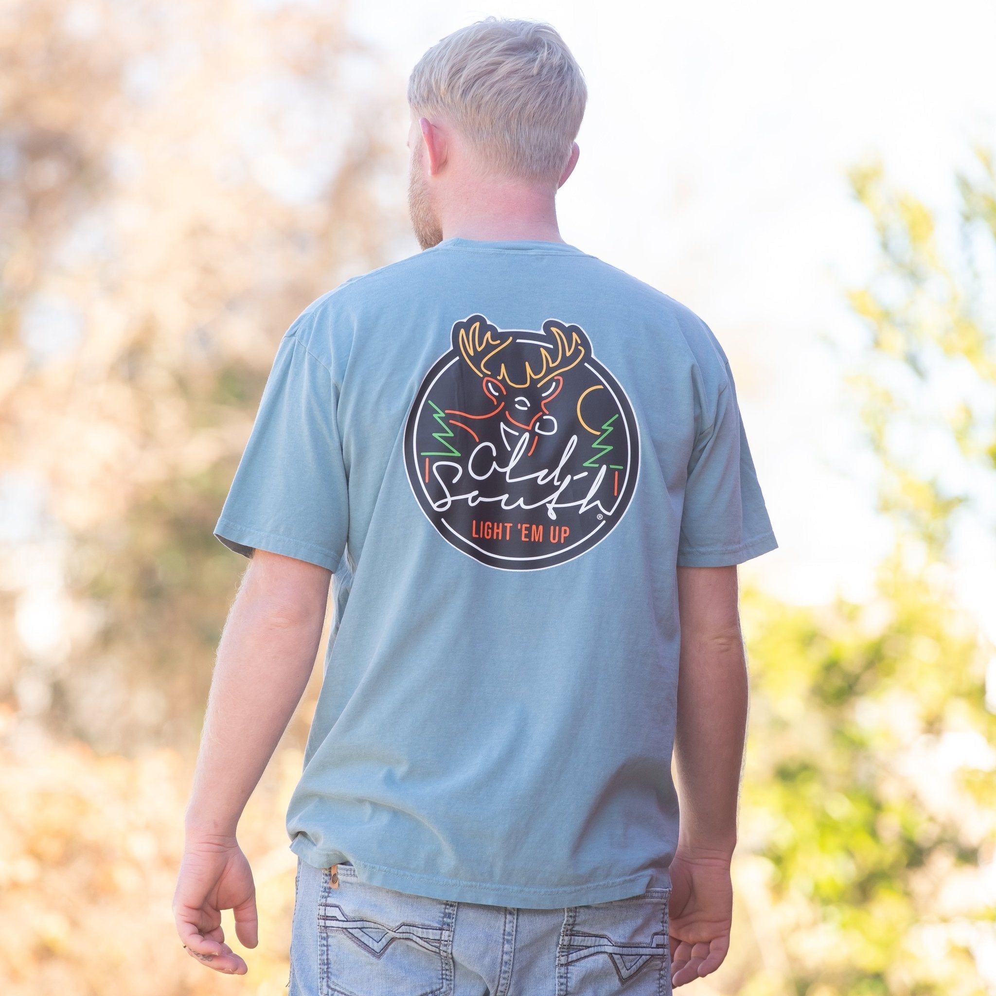 ETA (2/15) Neon Deer Sign - Short Sleeve - Old South Apparel