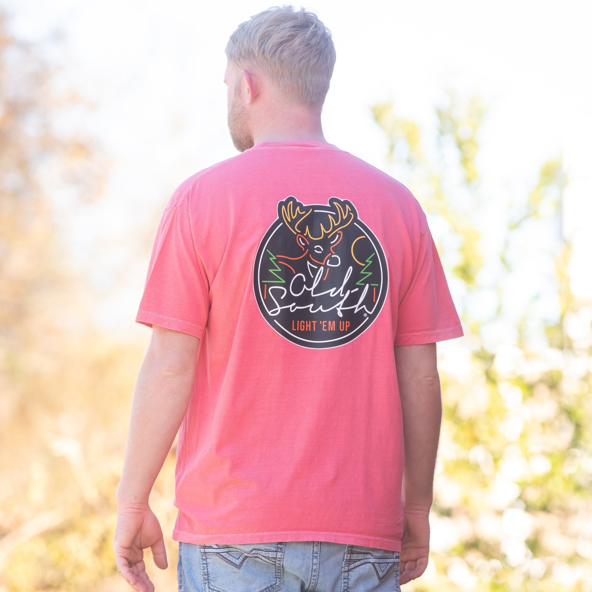 ETA (2/15) Neon Deer Sign - Short Sleeve - Old South Apparel