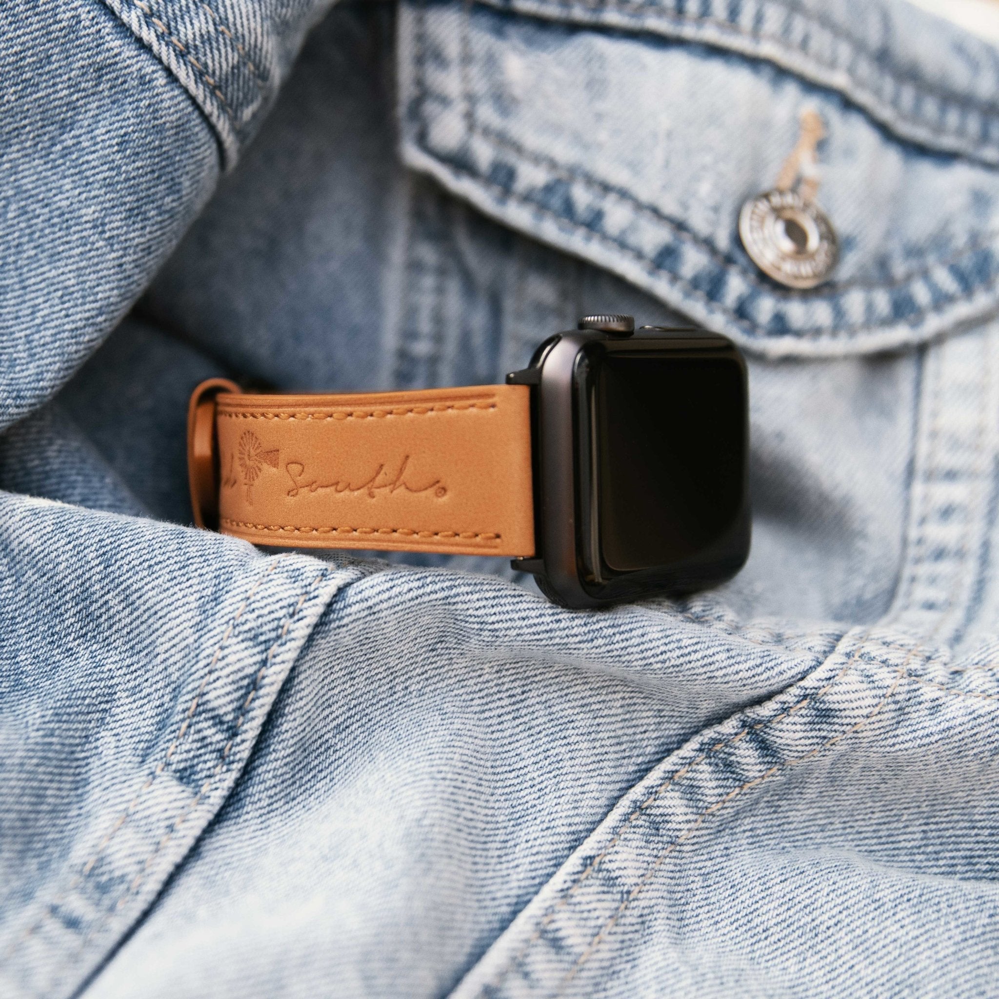 Leather Apple Watch Band - Old South Apparel