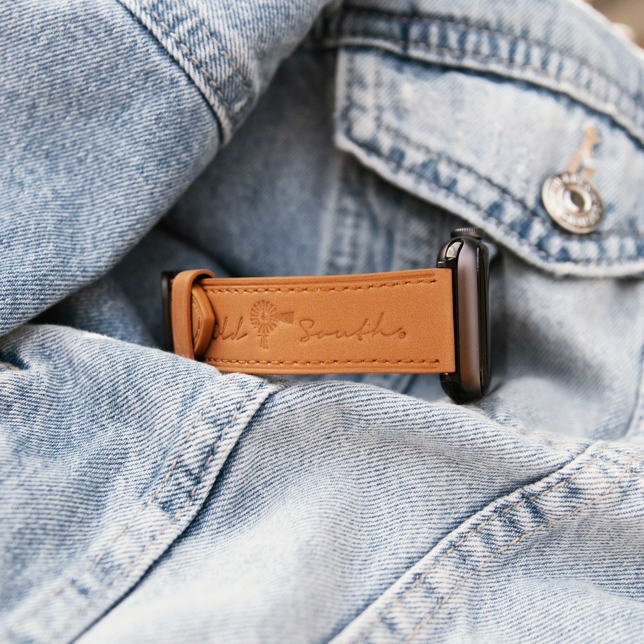 Leather Apple Watch Band - Old South Apparel