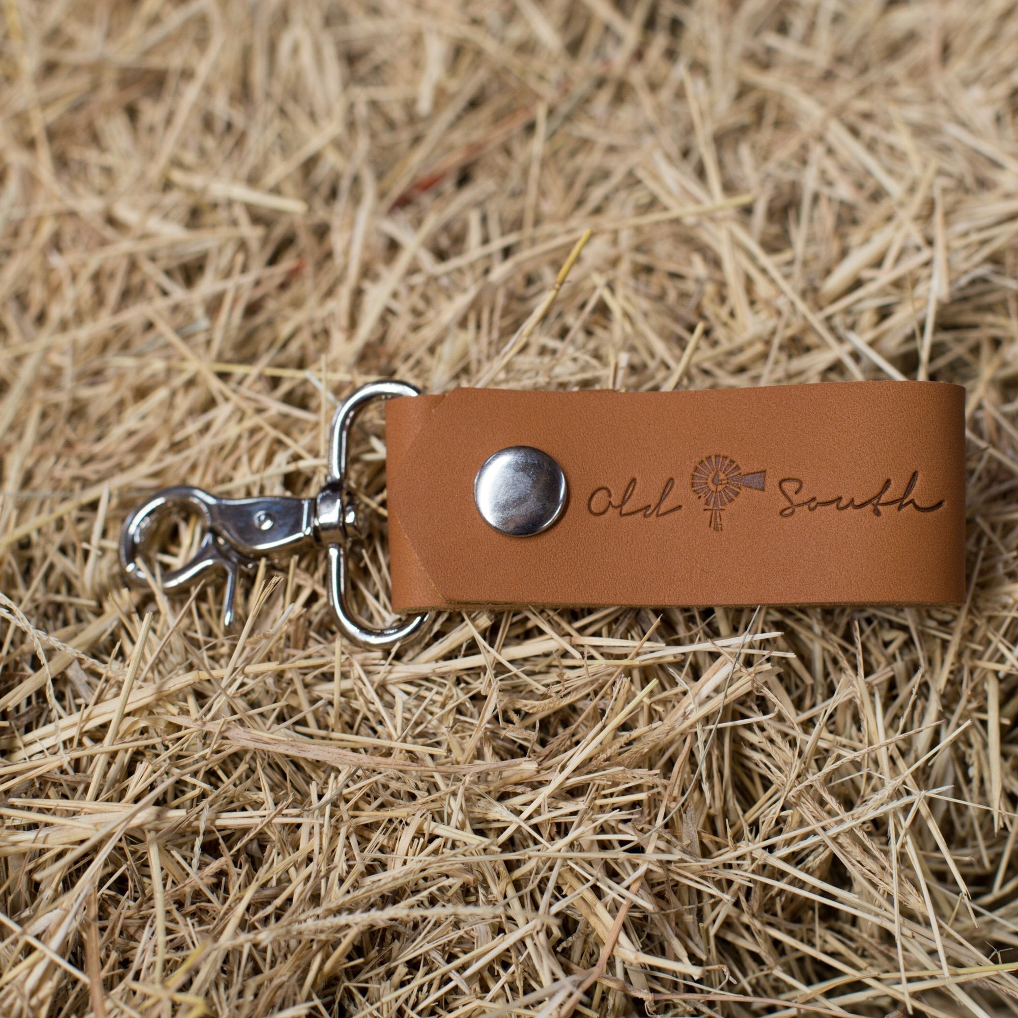 Leather Keychain - Old South Apparel