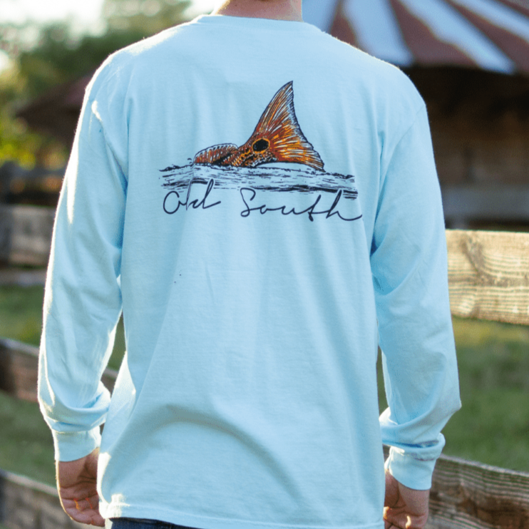 Red Fish Fin - Long Sleeve