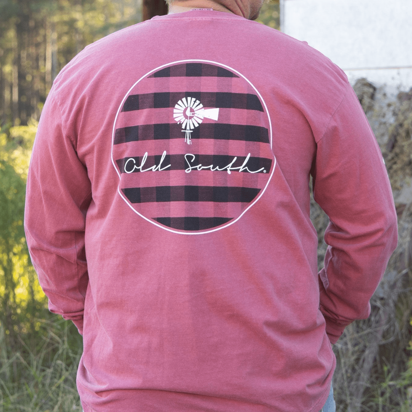 Plaid Logo - Long Sleeve - Old South Apparel