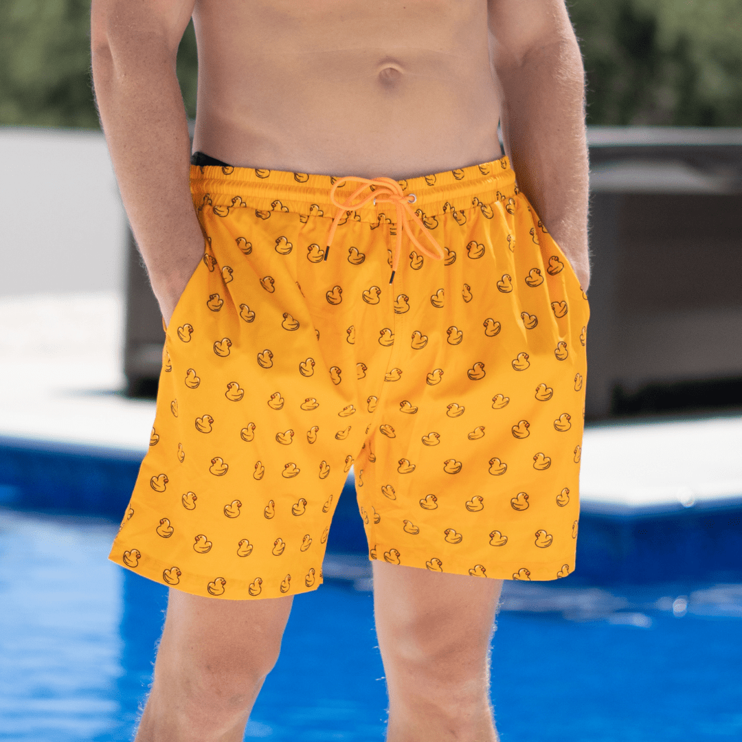 Rubber Duckie - Lined Swim Trunks - Old South Apparel
