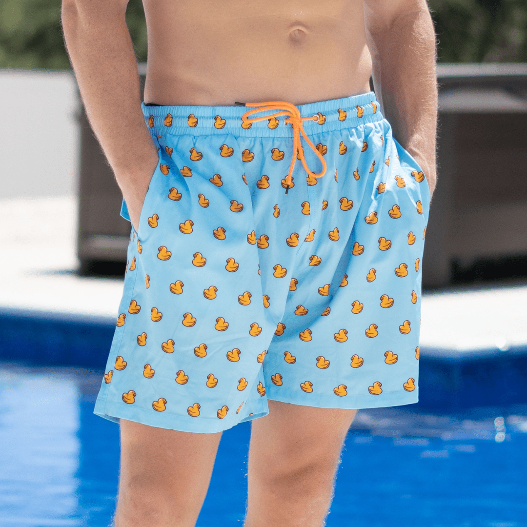 Rubber Duckie - Lined Swim Trunks - Old South Apparel