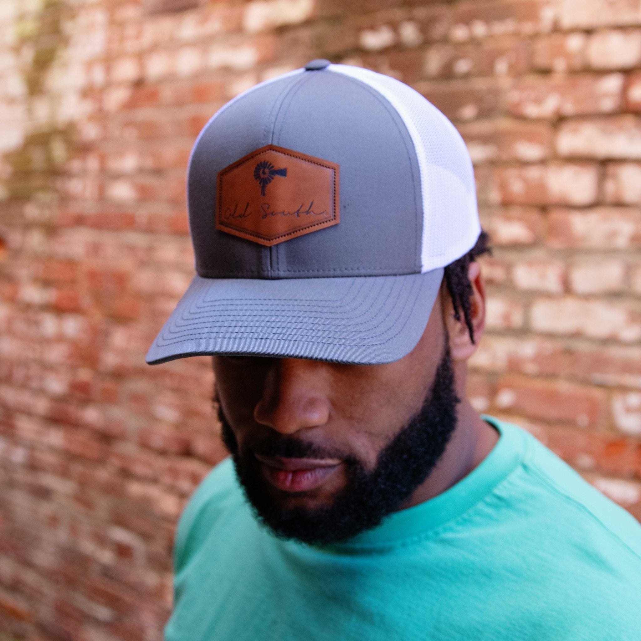 Signature Leather Patch - Trucker Hat - Old South Apparel
