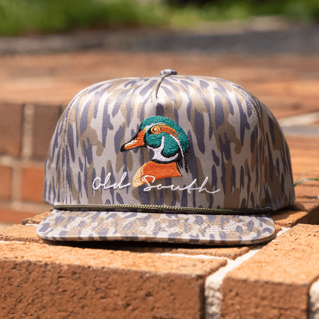 Wood Duck Head Osland Camo - Trucker Hat - Old South Apparel
