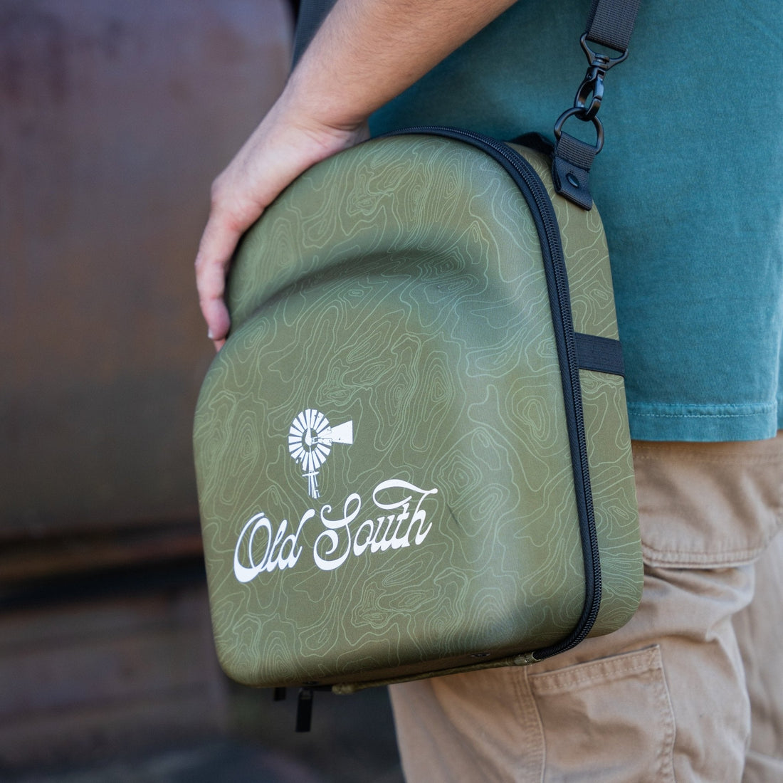 6 Hat Travel Case - Topographic - Old South Apparel