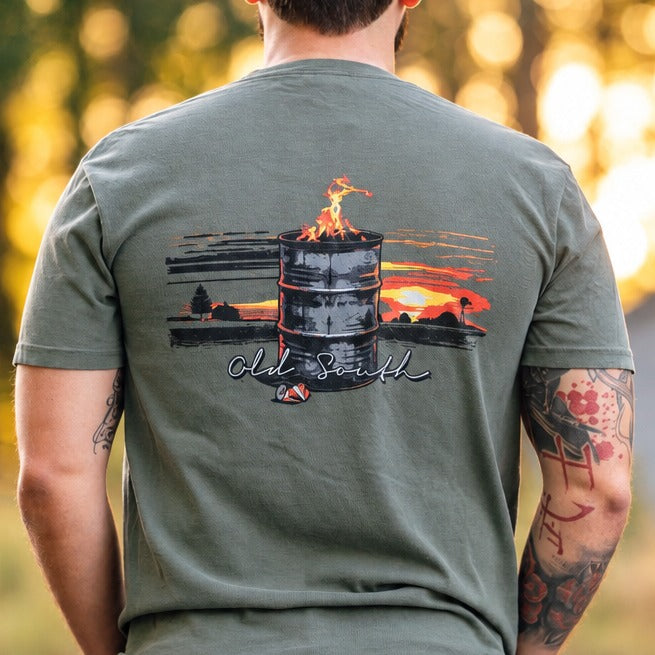 Barrel Fire - Short Sleeve - Moss
