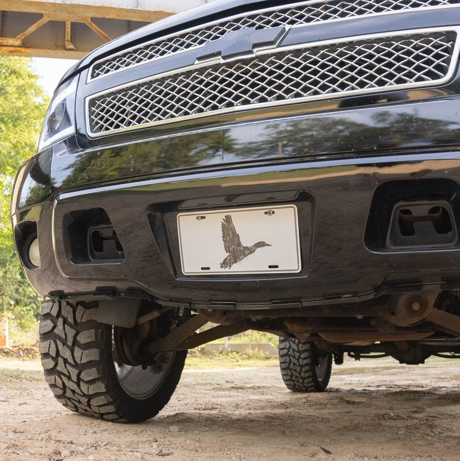 Duck Wings Thicket Camo - License Plate