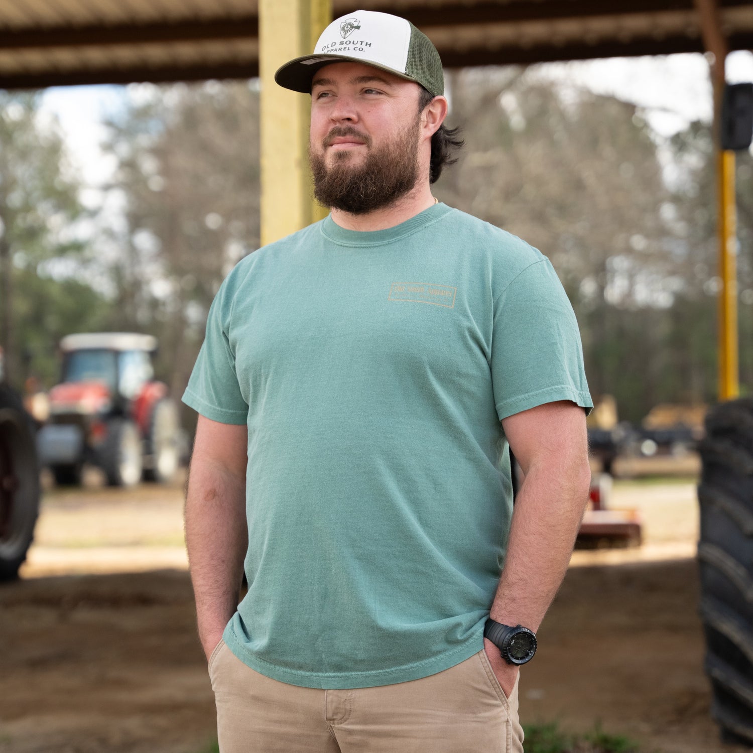 Dog Outline Thicket Camo - Short Sleeve