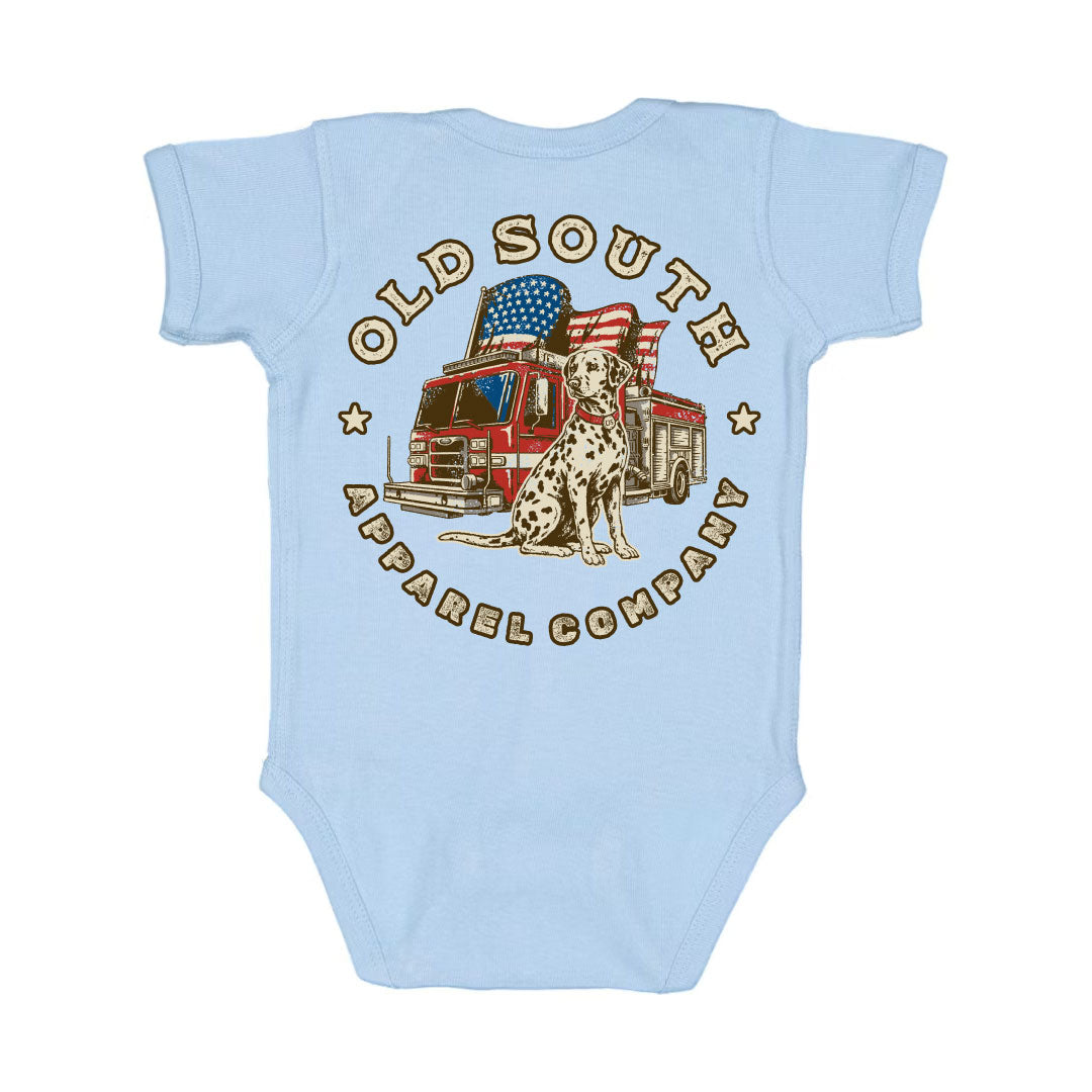 Old Glory Fire Brigade - Long Sleeve Onesie - Infant