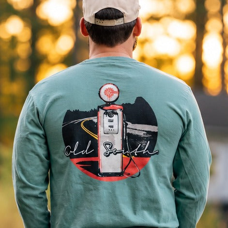 Gas Pump - Long Sleeve - Light Green