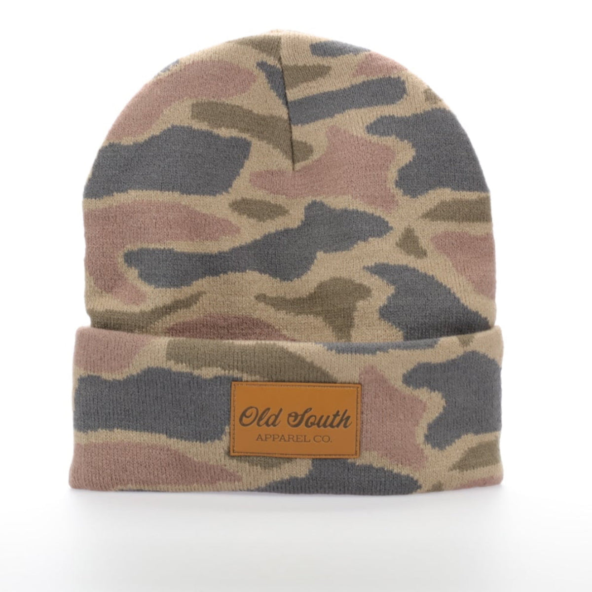 Old South Homegrown - Leather Patch Cuffed Beanie