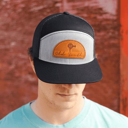 Arch Leather Patch - Trucker Hat - Old South Apparel