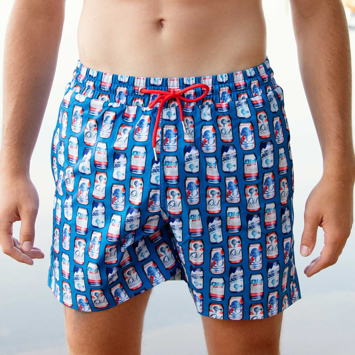 Beer Me - Soft Mesh Swim Trunks - Old South Apparel