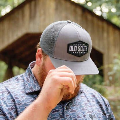 Blackout Camo Logo - Trucker Hat - Old South Apparel