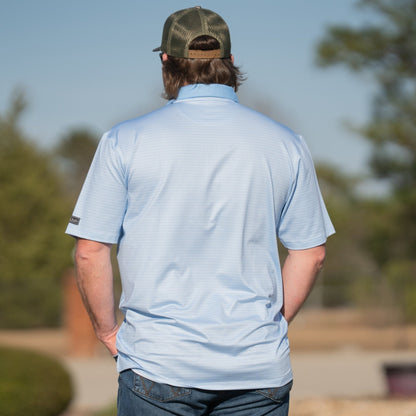Blue Sky Stripe - Performance Polo - Old South Apparel