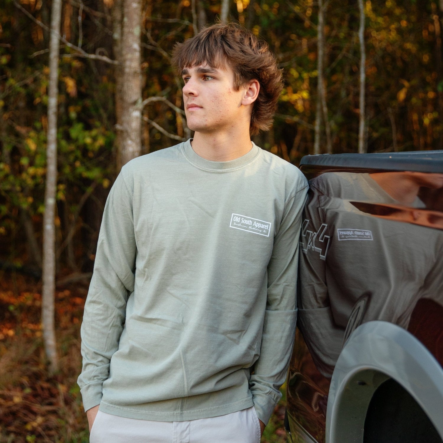 Circled Woodie - Long Sleeve - Old South Apparel