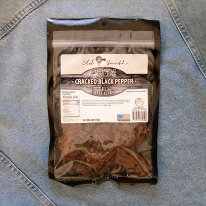 Cracked Black Pepper - Beef Jerky - Old South Apparel