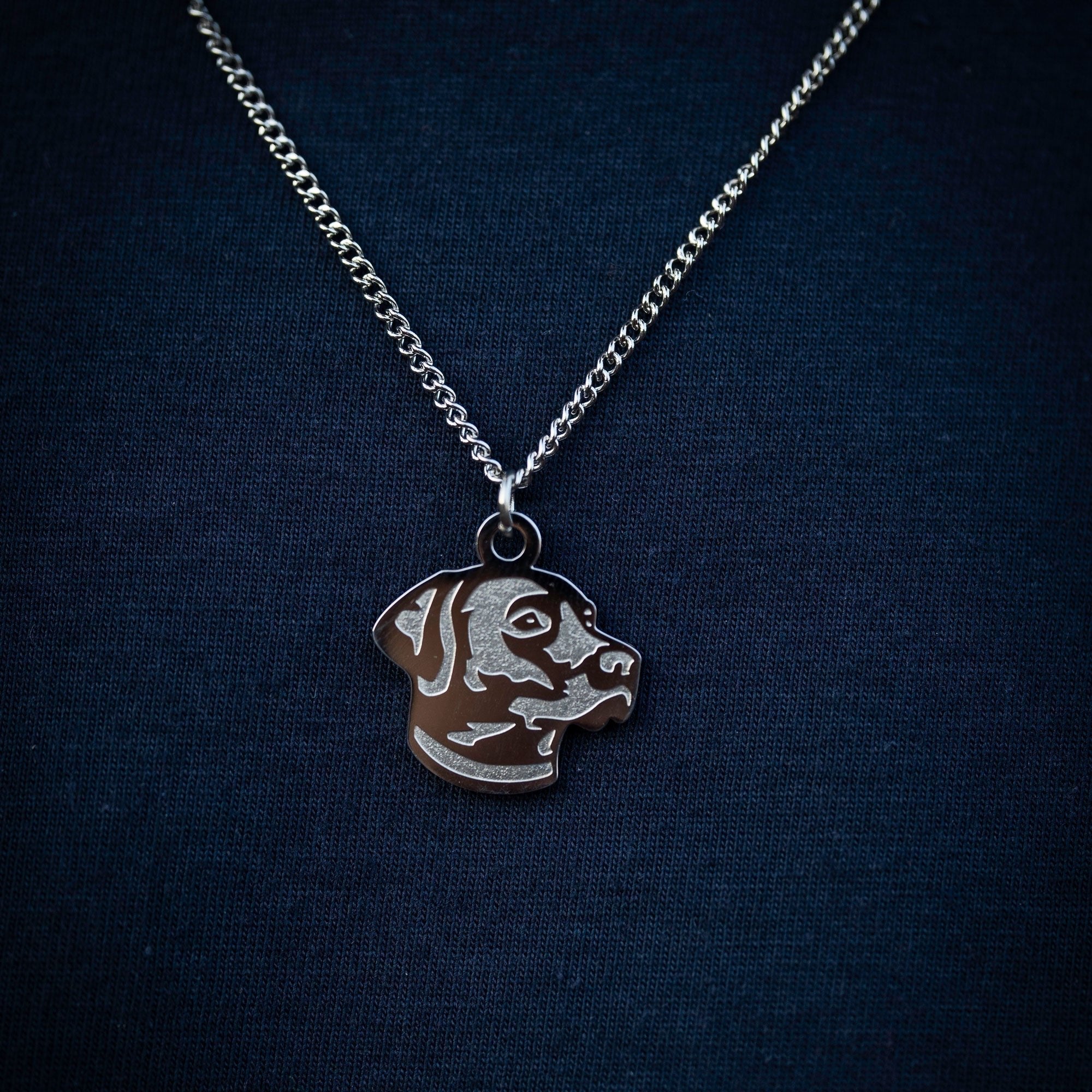 Dog - Stainless Steel Necklace and Pendant - Old South Apparel
