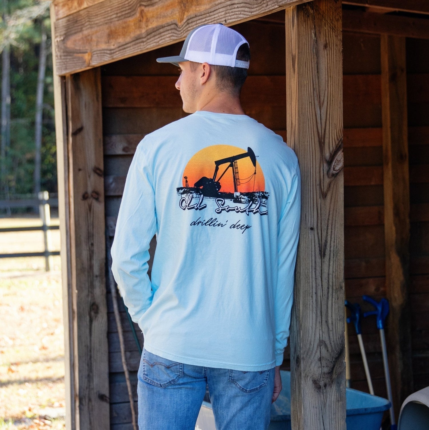 Drillin Deep - Long Sleeve - Old South Apparel