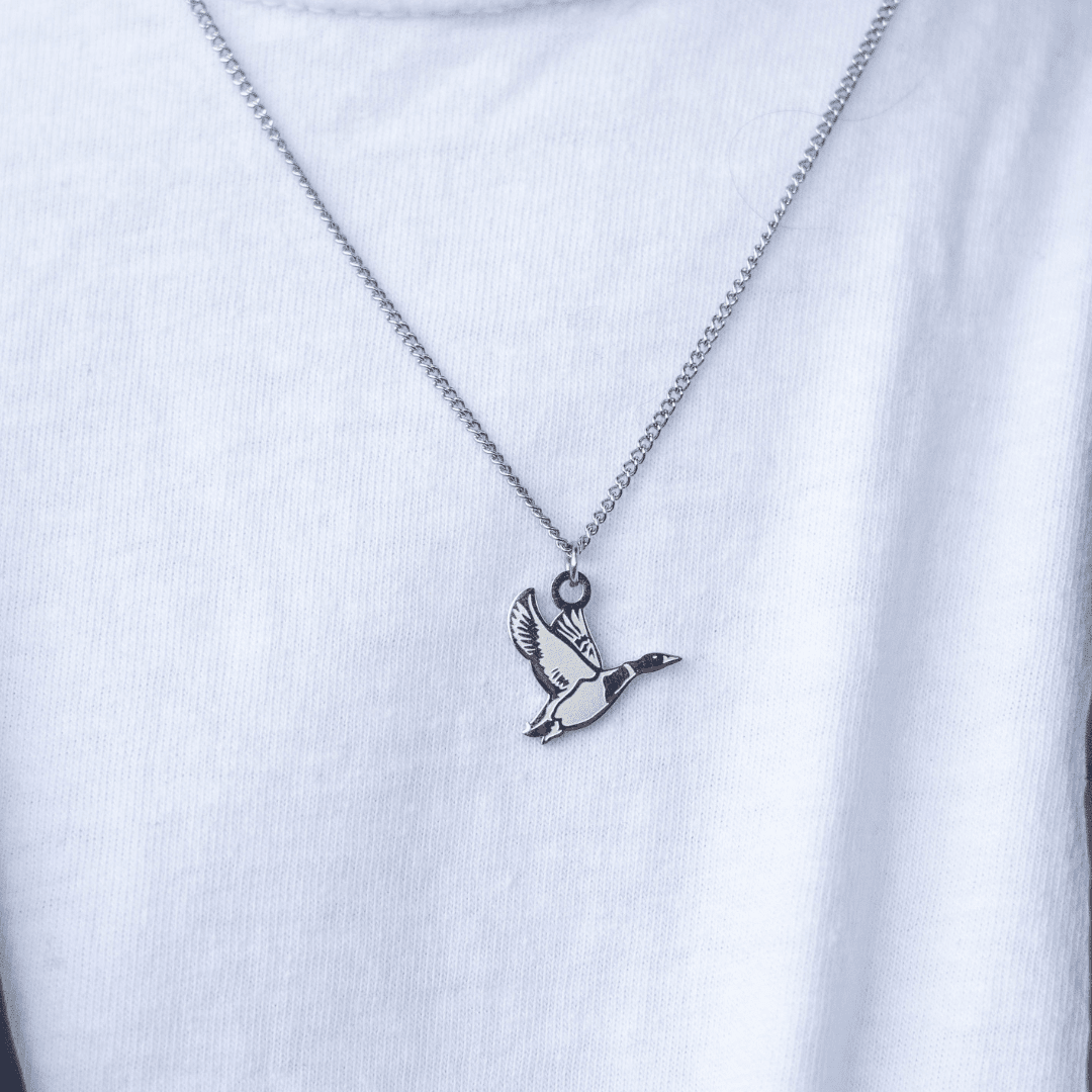 Duck - Stainless Steel Necklace and Pendant - Old South Apparel