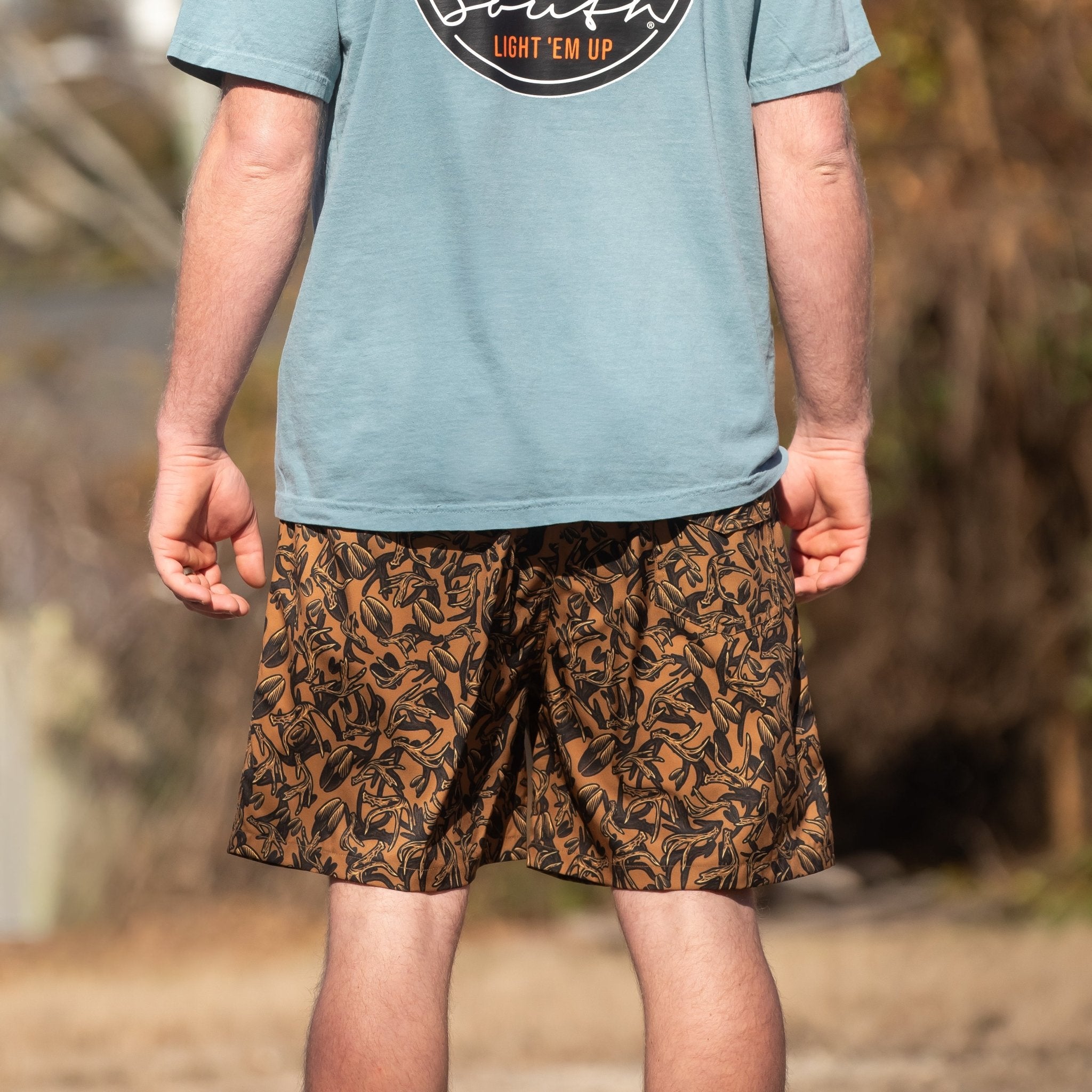 ETA (4/15) Antlers &amp; Tracks - Lined Swim Trunks - Old South Apparel