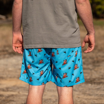 ETA (4/15) Pixeled Duck Hunt - Lined Swim Trunks - Old South Apparel
