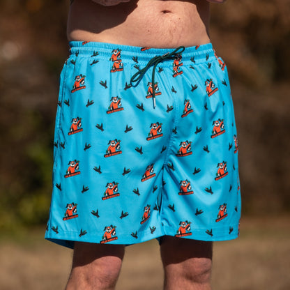 ETA (4/15) Pixeled Duck Hunt - Lined Swim Trunks - Old South Apparel