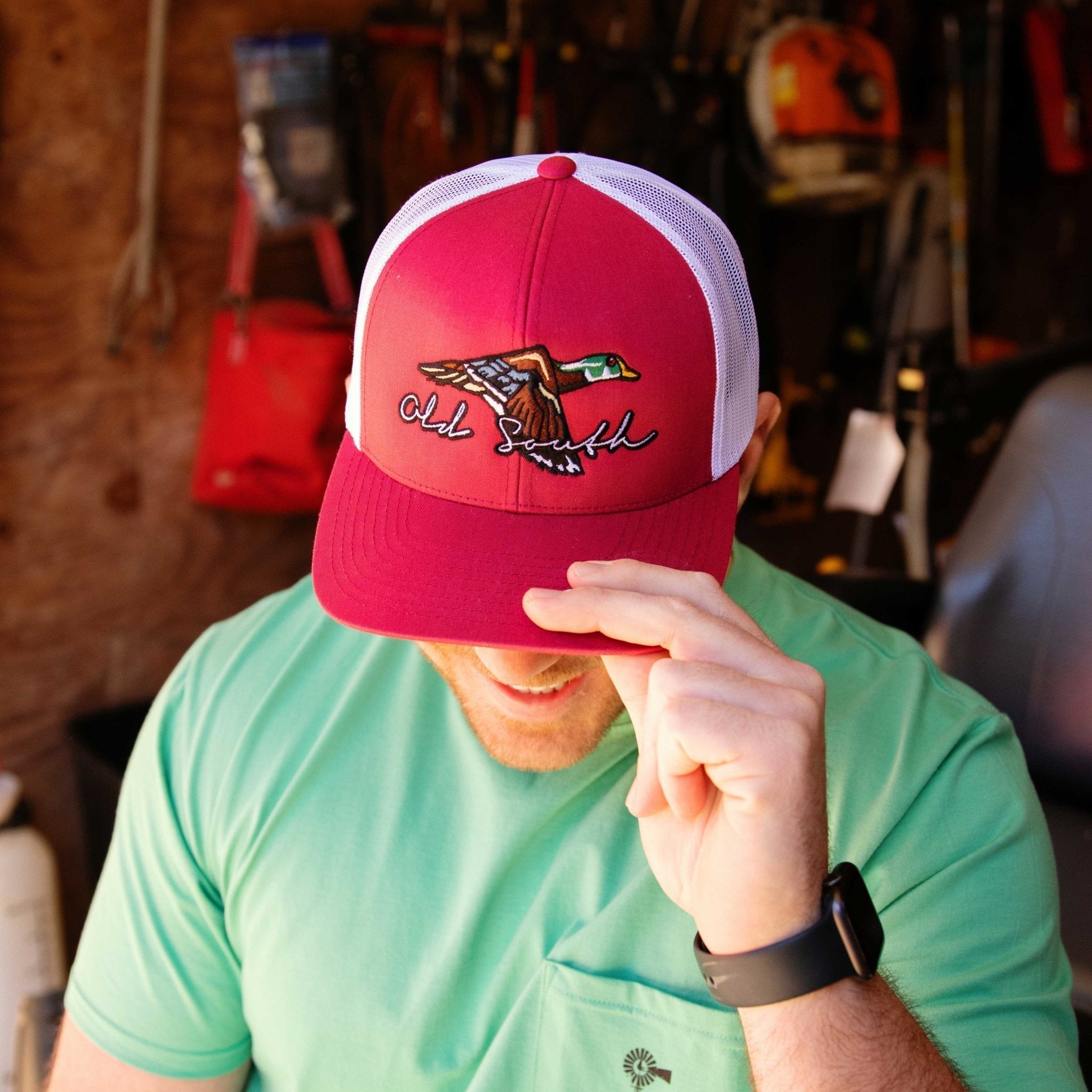 Flying Wood Duck - Trucker Hat - Old South Apparel