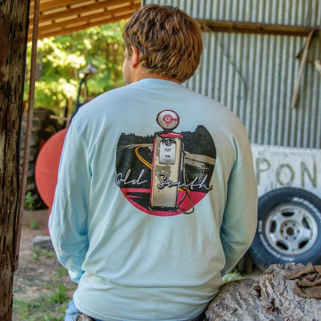 Gas Pump - Long Sleeve - Old South Apparel