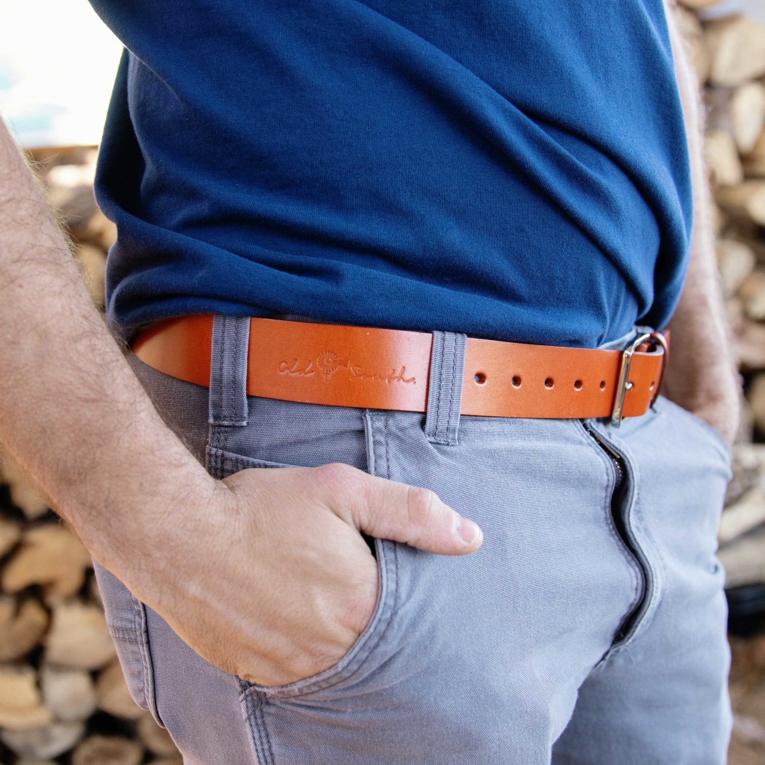 Leather Belt - Old South Apparel