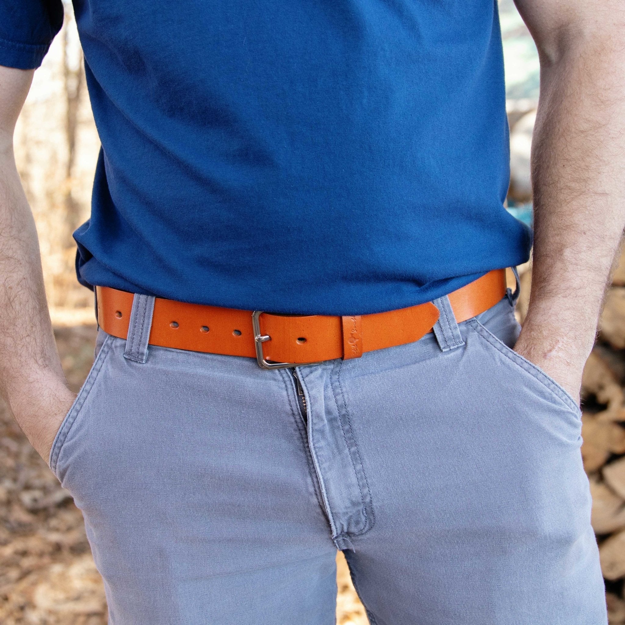 Leather Belt - Old South Apparel