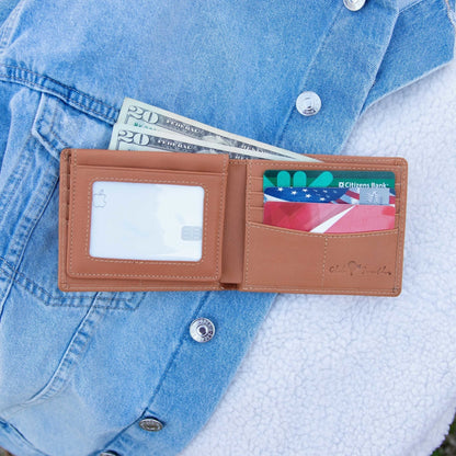 Leather Bi - Fold Wallet - Old South Apparel