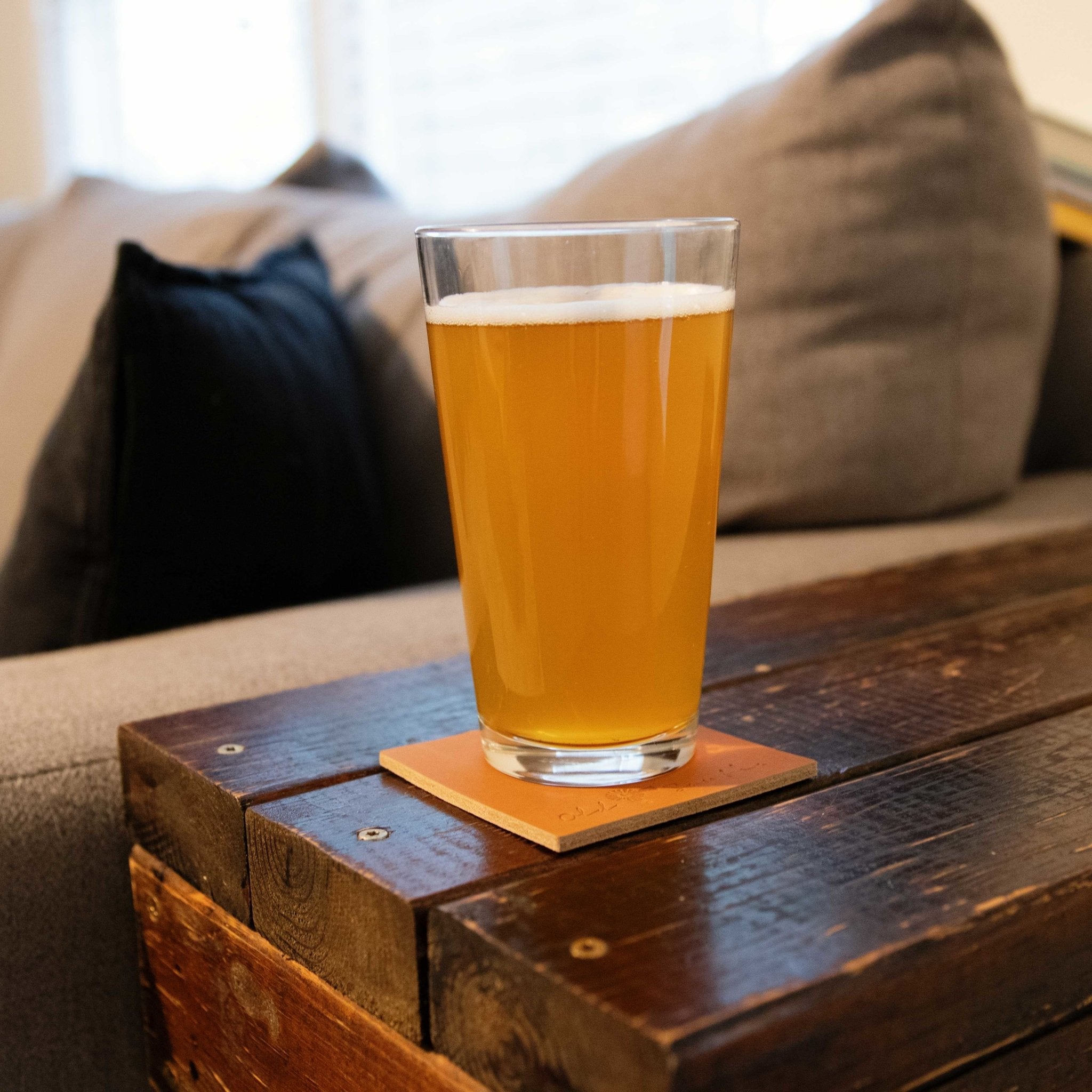 Leather Coaster Set (6 - Pack) - Old South Apparel
