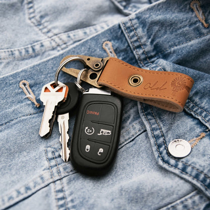 Leather Key Ring - Old South Apparel