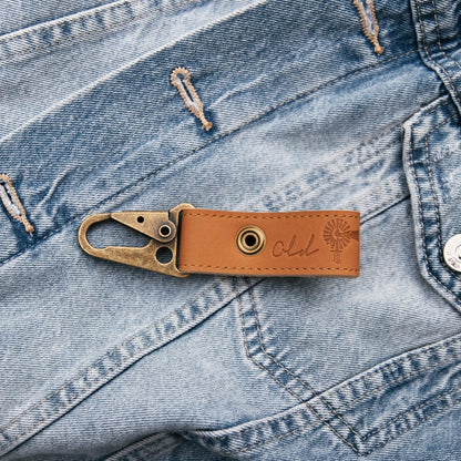 Leather Key Ring - Old South Apparel