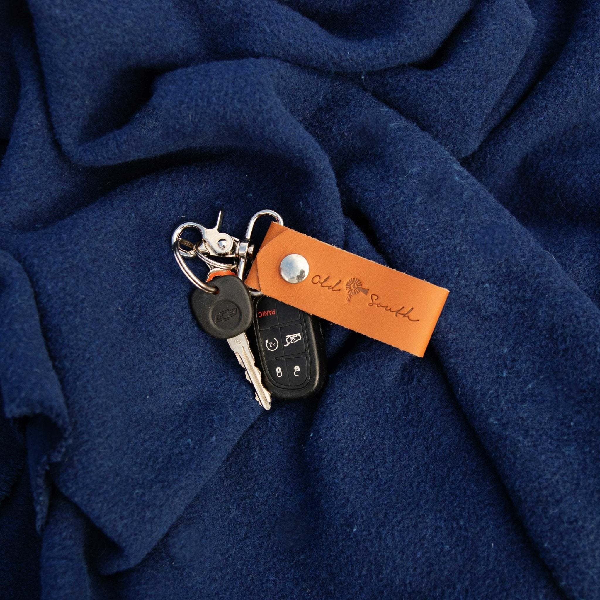 Leather Keychain - Old South Apparel