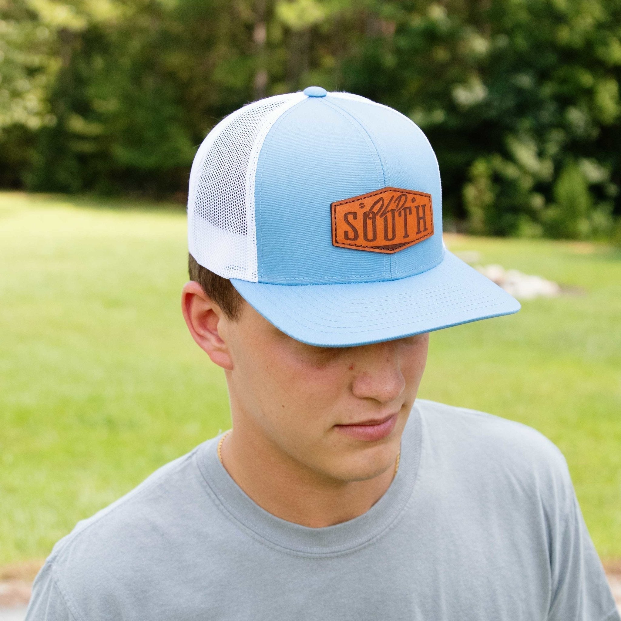 Old South Leather Patch - Trucker Hat - Old South Apparel