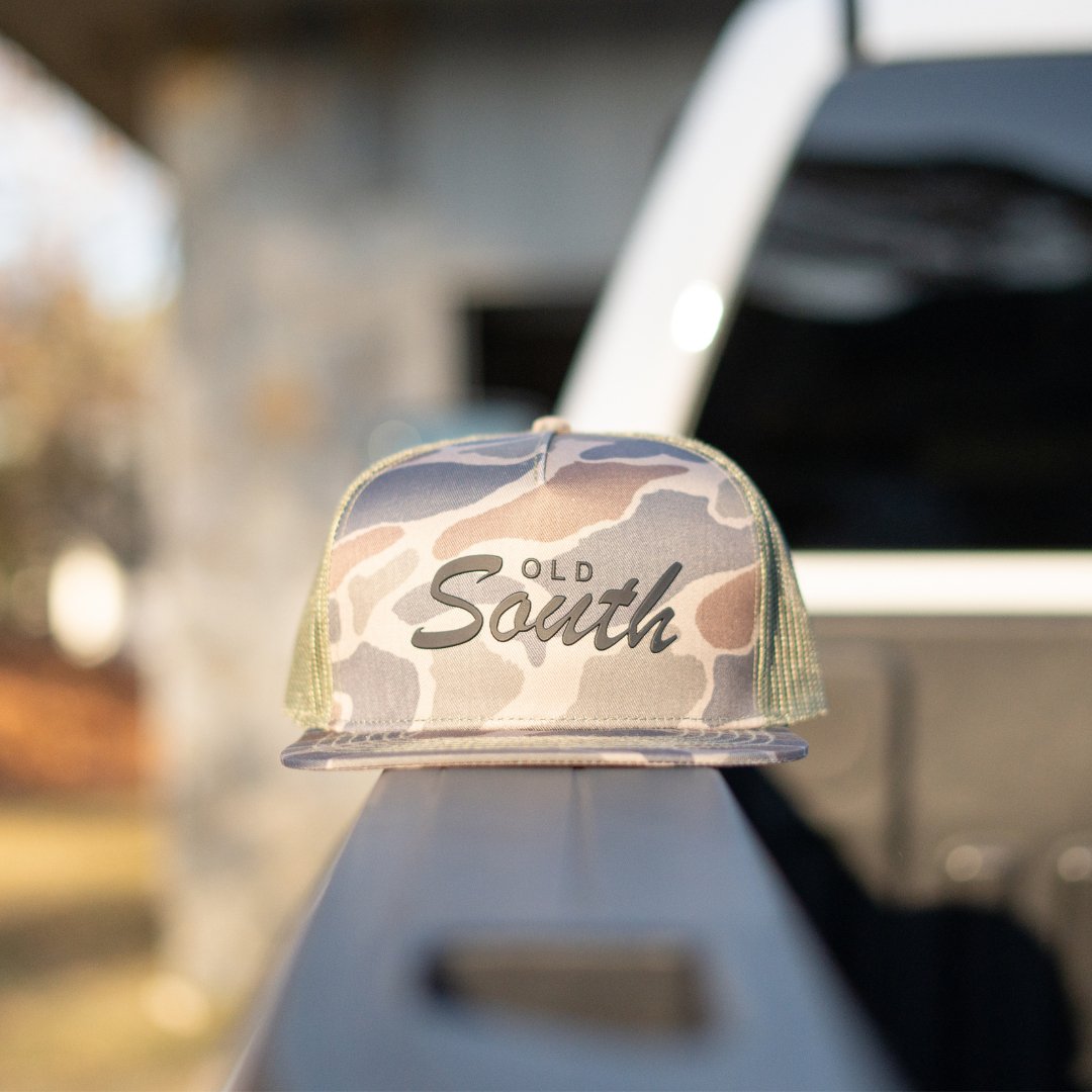 Old South Patch Thicket Camo - Trucker Hat - Old South Apparel